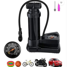 Portable Mini Foot Pump with Pressure Gauge